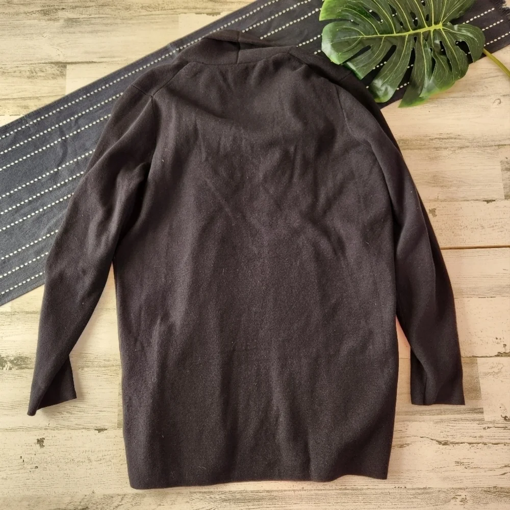 J.Crew Factory Chelsea Sweater Knit Blazer Black Size Medium